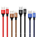 Cotton Braid Smartphone Cables USB Data Cables Bestselling High Quality Cloth Aluminum Alloy Micro Usb Charging+data Sync CN;GUA
